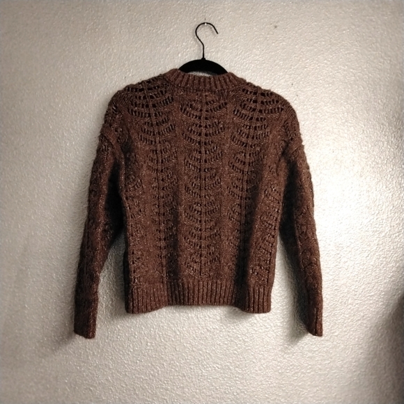 Salt Water Luxe Cropped Knit Sweater Size S - Picture 2 of 3